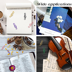 108шт. 6-х цветная металлическая скрепка AJEW-CP0008-64