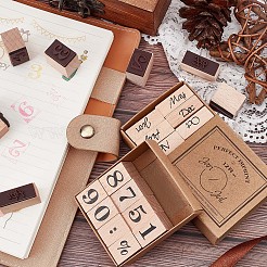 2 jeu de 2 tampons en bois de style&nbsp;DIY-CP0006-65