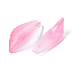 Transparent lackiert Glas-Anhänger&nbsp;GGLA-S054-015F-01
