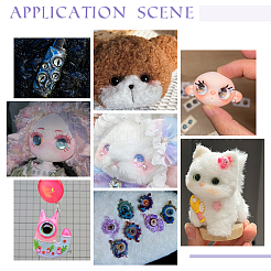 3 набор 3-х цветных стеклянных кукольных глазных яблок&nbsp;DOLL-PH0001-64