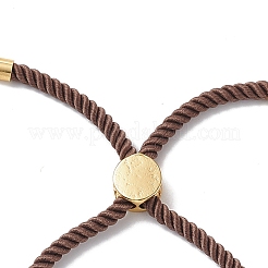 Bracelets coulissants en corde milan torsadée à moitié finis&nbsp;FIND-G032-01G-07