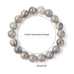 Braccialetti della pietra preziosa elastici&nbsp;BJEW-C259-10mm-2A