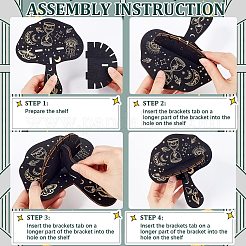 Держатели маятника для биолокации из древесины тополя AJEW-WH0377-020
