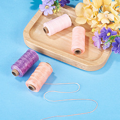 4 rollo de cordón de poliéster encerado de 4 colores&nbsp;YC-TA0001-29C