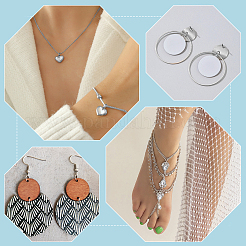 6 стиль железных открытых прыжковых колец IFIN-ME0001-14S