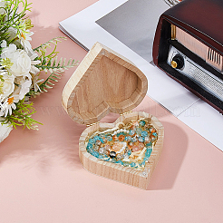 3 шт. деревянные коробки для хранения колец на тему Дня святого Валентина CON-DC0001-16