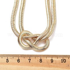 Ожерелья с железной змеиной цепью для женщин&nbsp;NJEW-G167-01G-1