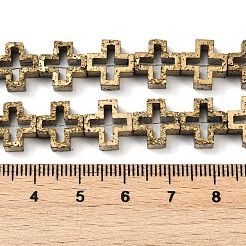 Гальванические бусины из натуральной лавы&nbsp;G-K388-02I