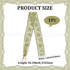 1 шт. кружевные повязки на голову из хлопка и полиэстера для женщин&nbsp;AJEW-CY0001-73A