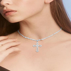 2 шт. крестики-подвески из нержавеющей стали 304&nbsp;STAS-LP0002-80