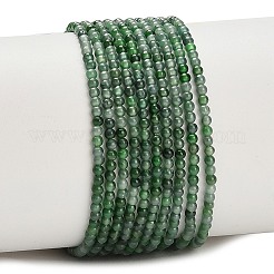 Natürliche myanmarische Jade / burmesische Jade-Perlenstränge&nbsp;G-A322-A02-2mm