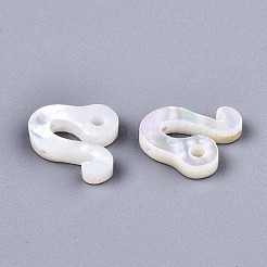 Cuentas de concha natural de blanco&nbsp;X-SSHEL-ZX004-02J