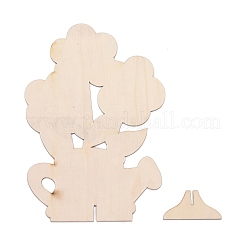 Незаконченные деревянные цветы в банке своими руками&nbsp;LS-WOOD-P017-01