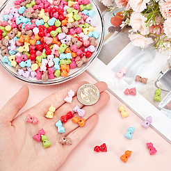 206 шт. непрозрачные акриловые бусины в виде котят&nbsp;MACR-SC0001-45