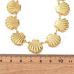 Пляжные ожерелья из нержавеющей стали 304 с морскими животными для женщин&nbsp;NJEW-G178-04G-02