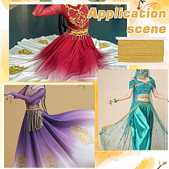 Плоский шнур из полиэстера с металлической оплеткой длиной 10 ярд. SENE-WH0003-43