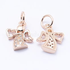 Латунные микро проложить кубического циркония подвески&nbsp;KK-P133-03RG-NR