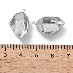 Base colgante de latón de diamante de imitación&nbsp;KK-C079-13P