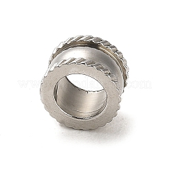 Европейские бусины из нержавеющей стали 304 STAS-Q316-01P