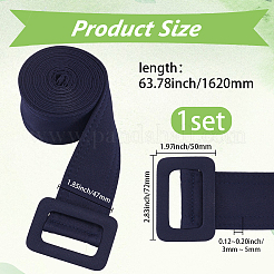 Ceinture en tissu (1 pièce) avec boucle en alliage pour manteau&nbsp;AJEW-GF0015-07B