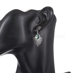 Ohrstecker mit Paua-Muschelanhänger&nbsp;EJEW-JE06963-02