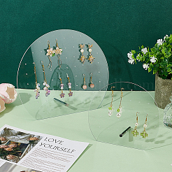 2 комплект из 2-х стилей прозрачной акриловой наклонной полки для хранения сережек EDIS-AR0001-01