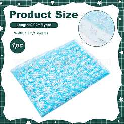 Nylonnetzstoff mit Schneeflockenmuster&nbsp;DIY-WH0581-11C