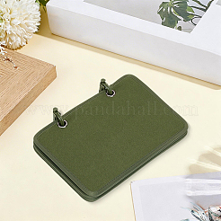 4 Stück rechteckiges Samt-Binder-Abzeichen-Armband-Patch-Displaybrett&nbsp;DIY-WH20062-165A