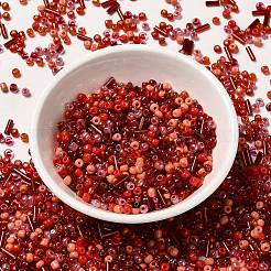 Непрозрачные и прозрачные внутри цветные стеклянные бусины&nbsp;SEED-F004-02B