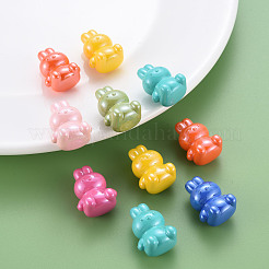 Перламутровые непрозрачные акриловые бусины MACR-S373-41I