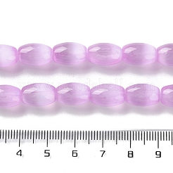 Нити натуральных селенитовых бусин цвета макарон&nbsp;G-B102-A01-04