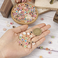 200шт 10-х цветное покрытие акриловые кабошоны OACR-TA0001-17