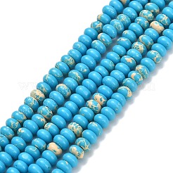 Синтетические имперские нитки из бисера яшмы G-L635-A09-4x2mm-03