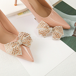 4 Stück 2 Farben Bowknot Strass Schuhdekoration&nbsp;DIY-DR0002-16