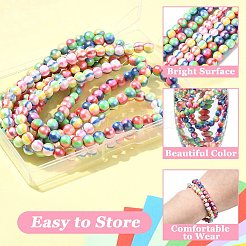 3 прядь бусины из полимерной глины ручной работы&nbsp;CLAY-CJ0002-01