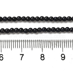 Synthetische blauen goldstone Perlen Stränge&nbsp;G-B090-A07-01
