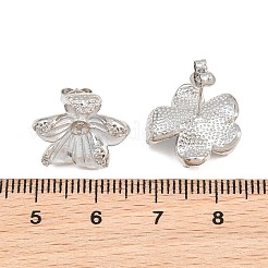 Risultati in ottone micro pavé di zirconi cubici&nbsp;CU-CBAA5EE-04P-04