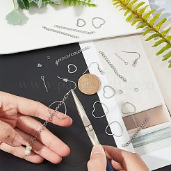 Kit per la creazione di orecchini a goccia con cuore fai da te&nbsp;DIY-UN0003-07