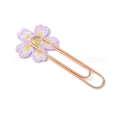 Закладки с цветочной вышивкой из полиэстера AJEW-JK00280