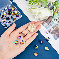 24 шт. ионное покрытие (IP) 304 нержавеющая сталь гвоздики фурнитура для сережек STAS-DC0012-23