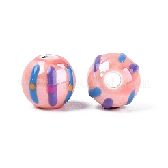 Cuentas de cerámica de porcelana hechas a mano&nbsp;PORC-Q005-03J