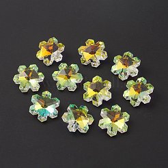 Galvanoplastie pendentifs en verre transparent&nbsp;LS-GLAA-A008-05C