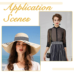 10 ярд плоского нейлонового жаккардового эластичного шнура OCOR-HS0001-01B