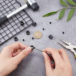 炭素鋼ダイヤフラム リング  固定リング  リテーナーリング  ベアリングの付属品  電気泳動黒  12x8mm  内径：6mm&nbsp;FIND-UN0001-34E