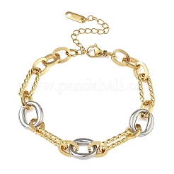 Bracelets à maillons ovales en acier inoxydable 304 pour femmes&nbsp;BJEW-A169-05GP