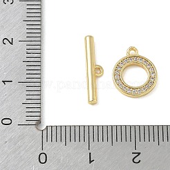 Fermagli a ginocchiera in zircone chiaro micro pavè di ottone&nbsp;CU-CBAC675-06G