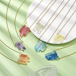 Ensemble de colliers avec pendentif en forme de balle irrégulière&nbsp;NJEW-JN04630