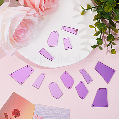 150 шт. 5 стиля пришивных зеркальных стразов MACR-SC0001-24