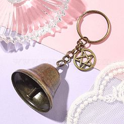 Железный колокольчик и ажурные брелки из сплава&nbsp;KEYC-JKC00998-02