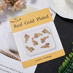 8шт латунные подвески с микропаве и кубическим цирконием KK-BBC0014-40